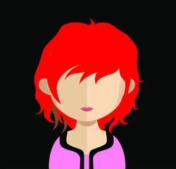 Abstract Boy Avtar Character.In fiction, a character is a person or other being in a narrative vector illustration. many uses for advertising, book page, paintings, printing, mobile wallpaper, mobile.