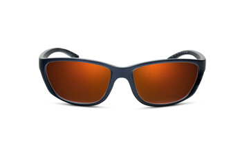 Sunglass | Gold Crescent Color stylish sunglasses isolated on white background