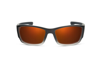 Sunglass | Gold Crescent Color stylish sunglasses isolated on white background