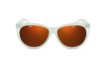 Sunglass | Gold Crescent Color stylish sunglasses isolated on white background