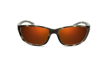 Sunglass | Gold Crescent Color stylish sunglasses isolated on white background