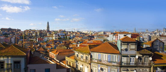 Panorama of Old Town of Porto, Portugal	
