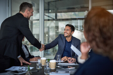 The business place to be. Shot of businesspeople having a meeting in the office.