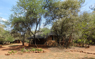 African safari tourism hut