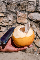 creation of cocktails such as coco loco and piña colada on the Colombian coast