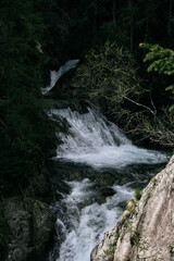 Fototapeta premium Góry i wodospad w Polsce, Zakopane