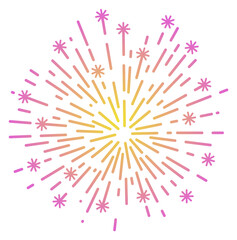 Color firework. Sky festival show bursting sparks