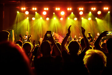 Photo for social network at concert.