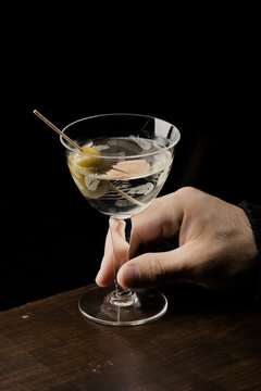 glass of martini