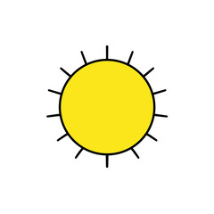Digital illustration of summer icon