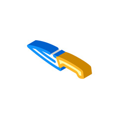 utility knife isometric icon vector. utility knife sign. isolated symbol illustration