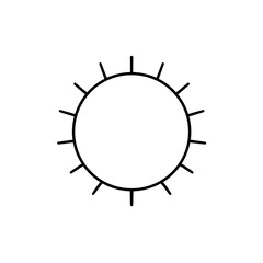 Digital illustration of sun