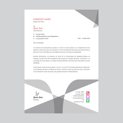 Modern business letterhead template Free 