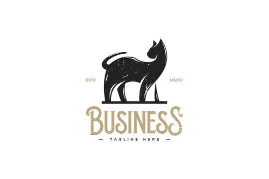 Beautiful cat logo for women's business