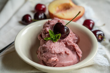 cherry ice cream