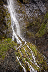 Obraz premium Water Cascade South of Chile Puerto Natales Patagonia Torres del paine Naturleza Nature Glazier Glass Glasiar