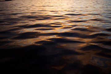 Atardecer del mar de San Carlos. 