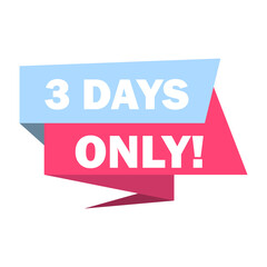 Phrase 3 DAYS ONLY. Concept offer