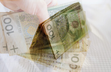 polish money and polish currency 