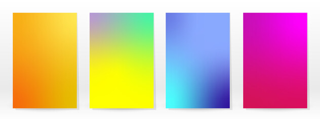 Fototapeta premium Minimal Poster. Pastel Soft. Rainbow Gradient Set.
