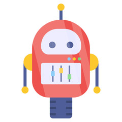 Trendy vector design of talk bot