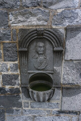 Ennis, Co. Clare, Ireland: Detail of the exterior of the Ennis Cathedral of Saints Peter and Paul (1843).