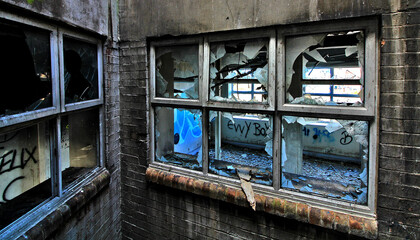 Fototapeta na wymiar Abandoned Factory in Hull