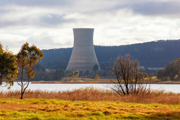The cooling tower at Wallerawang Power Station