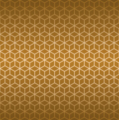 Geometric hexagon seamless pattern