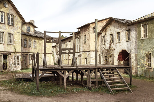 City Square And Scaffold For Convicts