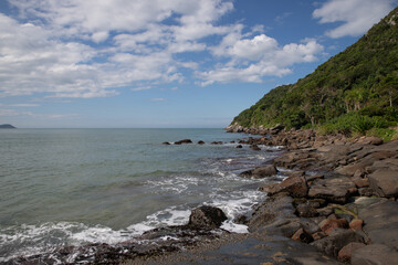 beach and sea on an island in brazil