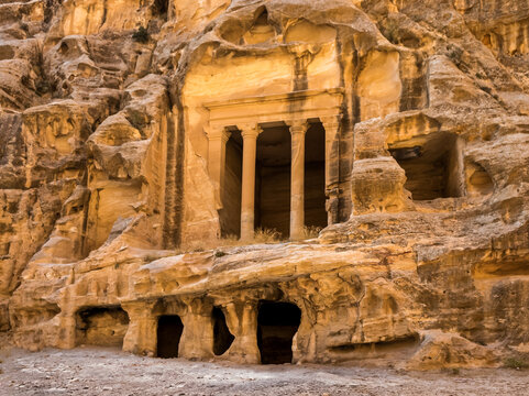 Little Petra ruins of the ancient city in the Jordan