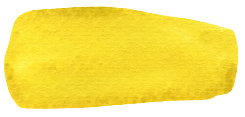 Abstract form in yellow, suitable as a separate element or background. Hand drawn on a white background..