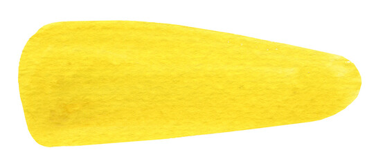 Abstract form in yellow, suitable as a separate element or background. Hand drawn on a white background.