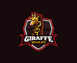 Giraffe mascot logo design © Fand