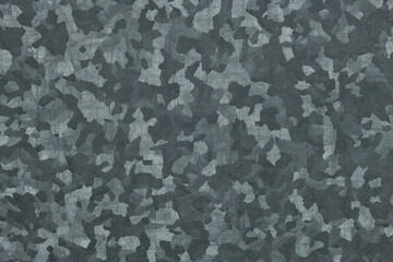 Abstract background and texture of galvanized metal, camouflage.