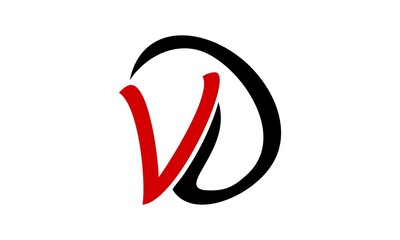 icon vector V&D letter unique