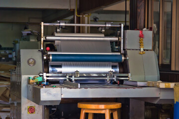 Thai press. Old printing machine