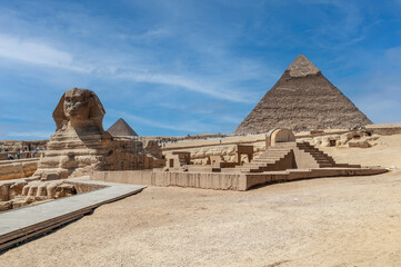 Sphinx and Pyramids room for a Title Egypt 