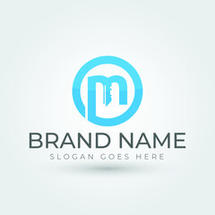 Letter M Key Real Estate Logo Template Illustration Design
