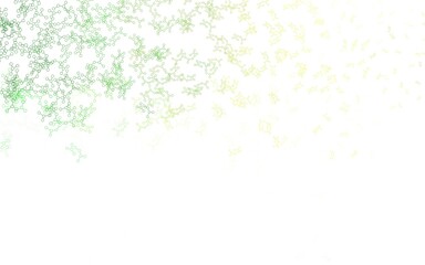 Light Green, Red vector background with forms of artificial intelligence.