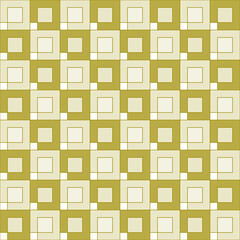 Vector seamless abstract geometric pattern, with squares in olive tones. This is a great texture for fabrics, tiles, paper and various modern design elements.