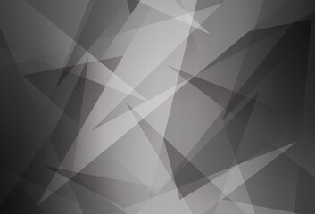 Light Gray vector template with crystals, triangles.