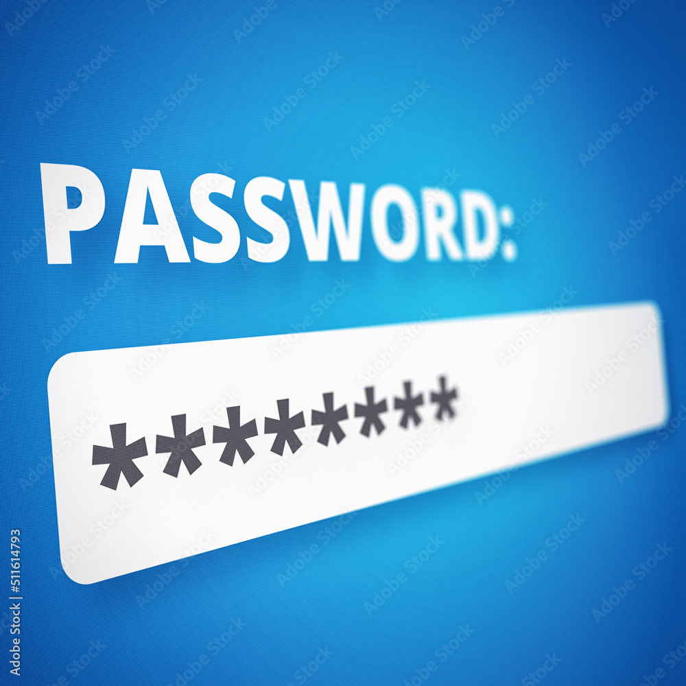 Poster you shall not pass without a password. shot of the login page of a website - all design on this imag