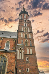 Fototapeta premium Saint Mary Basilica in Krakow