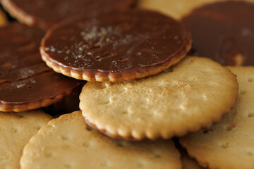 chocolate chip cookies on a plate