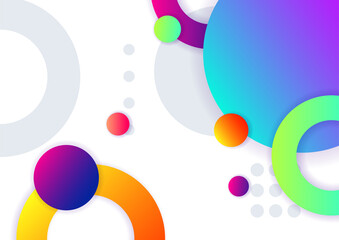 Colorful abstract background with geometric shapes