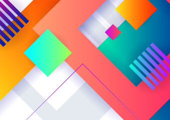 Colorful abstract background with geometric shapes