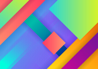 Colorful abstract background with geometric shapes