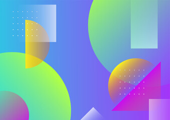 Colorful abstract background with geometric shapes